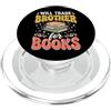 Libro Topo Di Biblioteca Lettore Lettura Will Trade Brother For Books PopSockets PopGrip per MagSafe