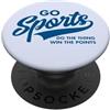 Sports Sarcastic Non-Sports Humor Tees Go Sports Do The Thing Win I Punti Divertente Blu PopSockets PopGrip Adesivo