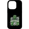 Kids Football Soccer Birthday Boy Appare Custodia per iPhone 14 Pro Rete da calcio per 6° compleanno, 6 anni, tema calcio
