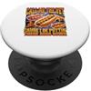 Divertente Maglietta Bootleg Che Griglia Maglietta Divertente Bootleg Grilling Hot Dog Dog Meme PopSockets PopGrip Adesivo