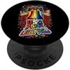 LGBT Pride U.S.A. 250th Anniversary by N Campana della libertà arcobaleno LGBT per il 250° anniversario degli Stati Uniti PopSockets PopGrip Adesivo