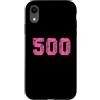 Leggende dello sport Custodia per iPhone XR Baseball Softball Rosa Numero #500