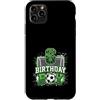 Kids Football Soccer Birthday Boy Appare Custodia per iPhone 11 Pro Max Rete da calcio per 6° compleanno, 6 anni, tema calcio