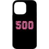 Leggende dello sport Custodia per iPhone 14 Pro Max Baseball Softball Rosa Numero #500