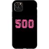 Leggende dello sport Custodia per iPhone 11 Pro Max Baseball Softball Rosa Numero #500
