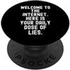 Culture Sarcastic Humor Witty Benvenuti su Internet Sarcastico Uomini Donne PopSockets PopGrip Adesivo