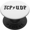 Computer Networks Designs by Fasaza Divertente ingegnere di rete Cybersecurity IT Support TCP UDP Code PopSockets PopGrip Adesivo
