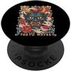 Hannya Oni By Tokyo-Waves Hannya Oni Mask Devil Yokai - Maschera giapponese con tatuaggio demone PopSockets PopGrip Adesivo