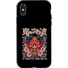 Japanese Oni Mask Aesthetic By TOKYO WAV Custodia per iPhone X/XS Maschera giapponese del diavolo Yokai del diavolo Hannya Giappone Oni