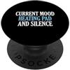 Chronic Pain Relief Support Cuscino riscaldante dell'umore e guerriero fibromialgia del silenzio PopSockets PopGrip Adesivo