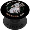 Cattle Breeds Farm Animal Cute Cow Cattl Mi piacciono davvero i bovini Ok Fattoria Animale Carino Brahman Mucca PopSockets PopGrip Adesivo