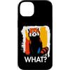 Funny Animal What Humor Joke Animal Meme Custodia per iPhone 14 Plus Red Panda What? Panda Rosso Meme Panda Rosso Divertente Detto Animale