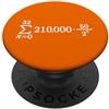 Bitcoin Lifebuoy Design for Crypto Block Formula matematica Bitcoin per gli amanti delle criptovalute Cypherpunk PopSockets PopGrip Adesivo