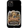 Jimbeels Custodia per iPhone 11 Pro Max Riccio Cucito Ago Filo Hobby Umorismo