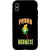 Myanmar Flag Asian Heritage Clothing & G Custodia per iPhone X/XS Bandiera birmana del Myanmar Uomini Donne Bambini Asia Birmania