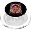 Japanese Aesthetic by Tokyo Waves Hannya Oni Mask Devil Yokai - Maschera giapponese con tatuaggio demone PopSockets PopGrip per MagSafe