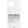 Tech Humour Inc. Custodia per iPhone 15 Plus Lorem Ipsum | Frasi latine, Progettazione grafica, Copywriting
