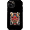 Hannya Oni By Tokyo-Waves Custodia per iPhone 11 Pro Yokai Oni Mask - Maschera da diavolo giapponese con fiori di ciliegio