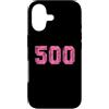 Leggende dello sport Custodia per iPhone 17 Baseball Softball Rosa Numero #500
