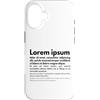 Tech Humour Inc. Custodia per iPhone 16 Lorem Ipsum | Frasi latine, Progettazione grafica, Copywriting