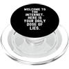 Culture Sarcastic Humor Witty Benvenuti su Internet Sarcastico Uomini Donne PopSockets PopGrip per MagSafe
