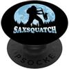 Saxophonists Bigfoot Lovers & Saxophone Sassafono Instrument Players - Bigfoot Sasquatch Saxsquatch PopSockets PopGrip Adesivo