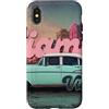 Fei Long Design Hubc Custodia per iPhone X/XS Felice Vintage Miami Amante