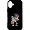 Funny Halloween Shirts Women Kids Men Sc Custodia per iPhone 16 Plus Halloween Ragazzi Uomini Dabbing Scheletro Skull Rib Cage Dab Dance