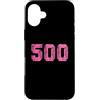 Leggende dello sport Custodia per iPhone 16 Plus Baseball Softball Rosa Numero #500