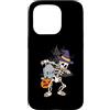 Funny Halloween Shirts Women Kids Men Sc Custodia per iPhone 15 Pro Halloween Ragazzi Uomini Dabbing Scheletro Skull Rib Cage Dab Dance