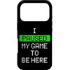 Gaming Humor Retro Pixel Gamer Meme Custodia per iPhone 17 Pro Mio Gioco In Pausa Per Essere Qui Divertente Gamer