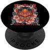 Japanese Aesthetic by Tokyo Waves Hannya Oni Mask Devil Yokai - Maschera giapponese con tatuaggio demone PopSockets PopGrip Adesivo