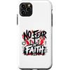 Christian Faith Scripture No Fear Romans Custodia per iPhone 11 Pro Max No Fear In Faith Romani Cristiani 8 31 Versetto
