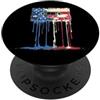 Paint Dripping Patriotic 4th of July US Nastro a cassetta retrò anni '80 bandiera americana USA Drip Graffiti PopSockets PopGrip Adesivo