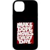 Matching Maroon Red Burgundy Color Graph Custodia per iPhone 14 Plus Maroon Rosso Borgogna Dope Moves Daily Borgogna Grafica