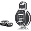 TOOMUME Cover Chiave TPU, Custodia Chiave Adatto per BMW Mini Cooper One/S/D/SD/SE Clubman Countryman Cabrio F54 F55 F56 F57 F60 R55 R56 R57, Copri Chiavi Guscio Chiave Auto Telecomando - Smart Key