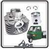 Piaggio GRUPPO TERMICO CILINDRO E PISTONE COMPLETO PER PIAGGIO APE TM 703 BENZINA - PIAGGIO APE 602 - PIAGGIO APE CAR P2-P3 ORIGINALE.