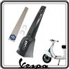 GSC RICAMBI SRL CALANDRA MASCHERINA CENTRALE NASELLO COPRI STERZO COPRISTERZO MANUBRIO COLORE NERO COMPATIBILE PER PIAGGIO VESPA 50 SPECIAL COMPLETO DI MODANATURA E SCUDETTO.