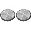 Generic 1 Paio M6x1.0 Riflettore Di Avvertimento Riflettente Con Montaggio A Vite In Plastica Da 56 Mm Di Diametro For Bici Da Moto