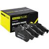 RIDEX PLUS 402B0008P Set d'assale Kit pastiglie freni Posteriore con molla con lamierino anticigolío Compatibilità con MERCEDES-BENZ Classe G SUV W463