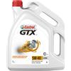 CASTROL Olio motore GTX 5W-40 5 L Compatibilità con RENAULT Clio III Hatchback BR0/1, CR0/1 CLIO II BB0/1/2, CB0/1/2, PEUGEOT 206 2 volumi/Coda spiovente 2A/C 207 WA, WC, VW Polo Hatchback 6R1, 6C1