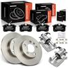 Frankberg 2x Pinza freno + 2x Dischi Freno + 4x Pastiglie Posteriore Diametro232mm Compatibile con A3 8L1 TT 8N3 Leon 1M1 Golf IV 1J1 Toledo II 1M2 O.c.t.a.v.i.a I 1U2 Replace# 1J0698451C