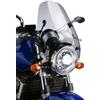 Puig 0840W Cupolini alti per moto con faro rotondo che migliorano la protezione aerodinamica riducendo la pressione del vento e aumentando il comfort durante la guida, Trasparente