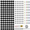 JJZGPP 100 PCS Kit Riparazione Cielo Auto, Riparazione Tetto Auto,Nero