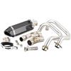 TRASH BIN Silenziatore moto Per Kawasaki Per ER6N Per ER6F Per Versys 650 Per Z650 Per Ninja 2012-2022 Moto Scarico Fuga Sistema Completo Silenziatore(Carbon look)