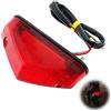 Supecesorio Fanale Posteriore Universale a LED per Moto con Indicatori di Segnale, Fanale Posteriore Moto, Luce Freno Posteriore, Accessori per la Modifica Delle, Guscio rosso