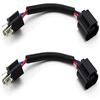 GZLMMY H4 9003 a H13 9008 Cavi di Collegamento per Adattatori di Cablaggio per Conversione e Retrofit di Fari H4/H13 (Nero)
