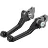 SAUANMNKTP Per PW50 PW 50 2015-2025 Moto Dirt Pit Bike Fuoristrada Veicolo CNC Leva Freno Frizione Motociclette Set Di Leve Kit di Montaggio della Leva(BLACK)