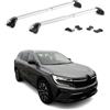 OMAC Barre Portatutto Trasversali TÜV geprüft per Renault Espace 2023-2026 - Bloccabile (4 Schlösser) - Max 100 kg - Robuste Befestigung Argento