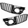 Generic Copertura Fendinebbia in ABS Elegante Griglia a Rete Adatta per B8 2009-2011, 2 Pezzi di Ricambio per Berlina Base, Adatta per Un Look Auto alla Moda (Nero (GZ.D072L/R))